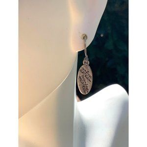 Southwestern Silver Dragon Fly Dangle Earrings